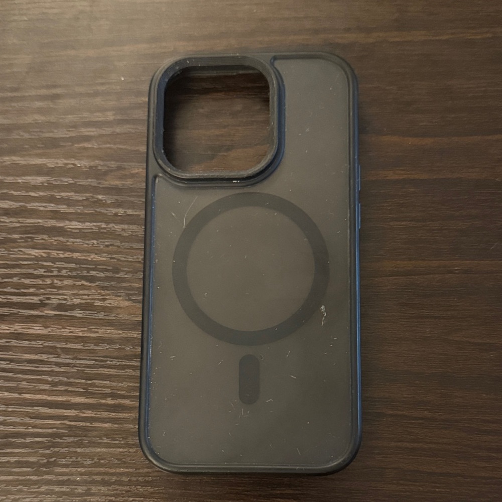 Black Phone Case with MagSafe Compatibility